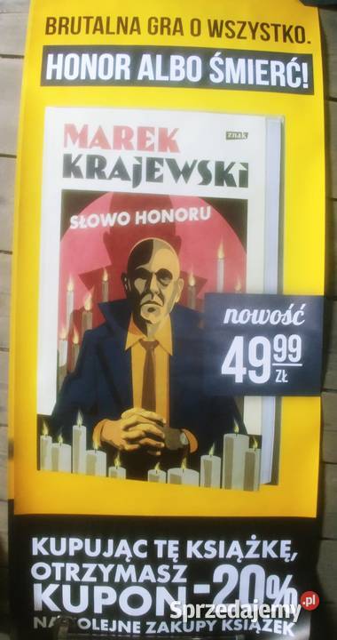 Plakat reklamowy książki Marka Krajewskiego Wałbrzych