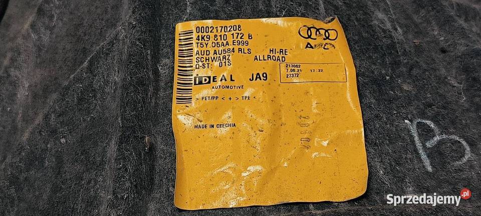 NADKOLE PRAWE AUDI A6 C8 ALLROAD 4K9810172B sprzedam