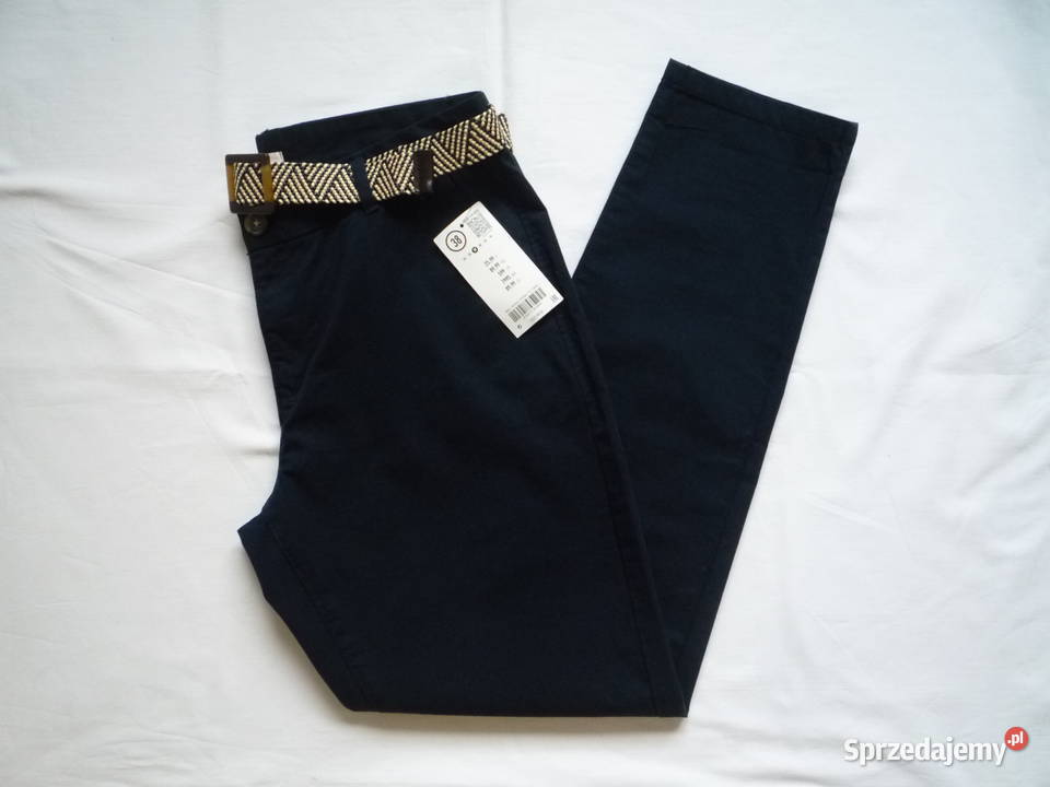 Nowe Orsay 38M Granatowe Chino Spodnie damskie Szczecin