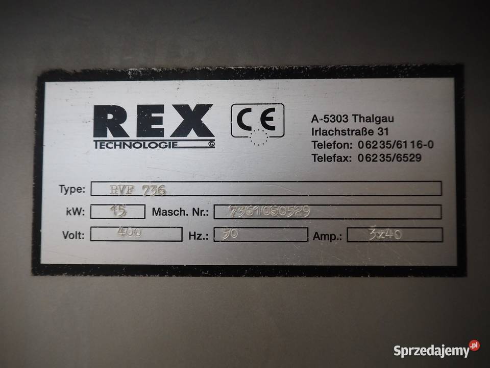 REX RVF 736 Nadziewarka próżniowa
