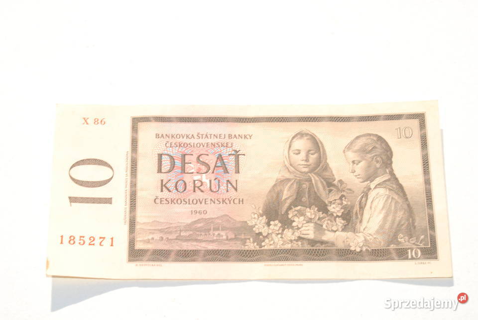 Stary banknot 10 koron Czechosłowacja 1960 antyk sprzedam