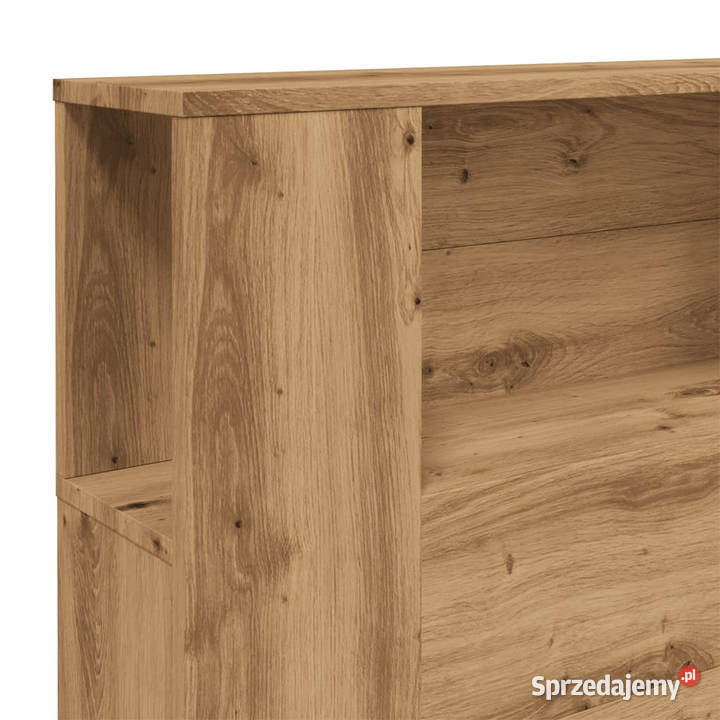 Zagłówek z półkami dąb artisian 200x185x1025 sprzedam