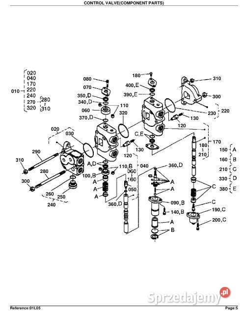 KUBOTA BF300 TL420 TL421 katalog czesci Kielce sprzedam