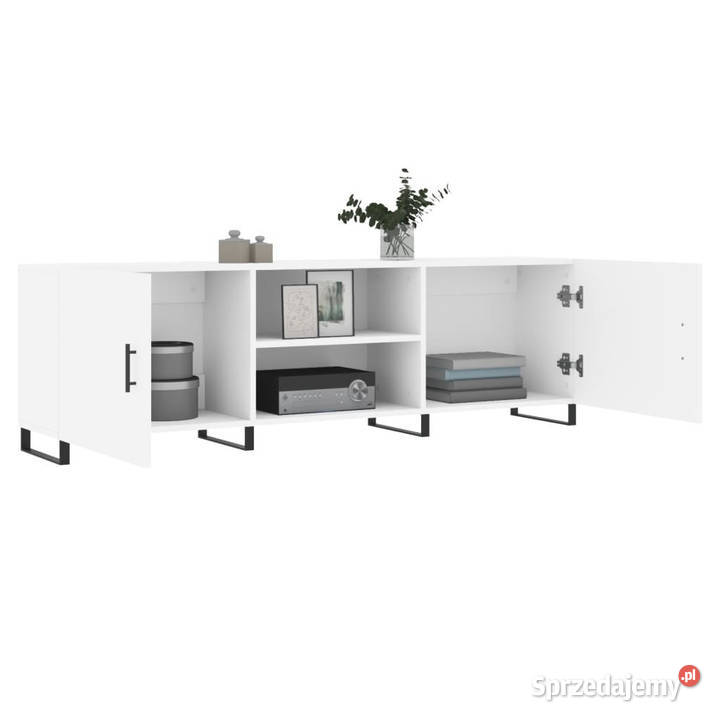Szafka pod TV biała 150x30x50 materiał Warszawa