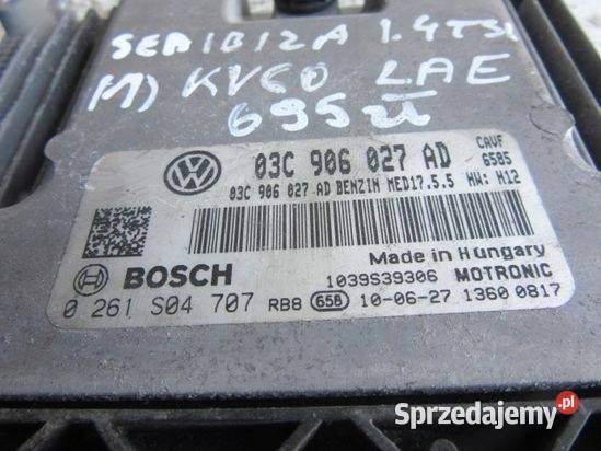 KOMPUTER SILNIKA Seat VW Skoda 14 TSI Rudka