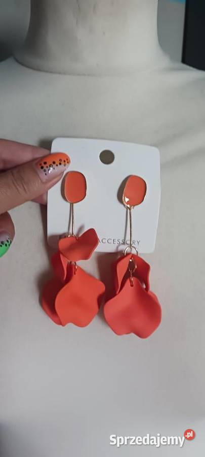 Kolczyki pomarańczowe