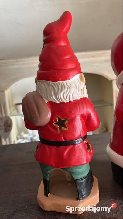 Mikołaj z workiem na świeczkę Ozdoba Boże pomorskie Gdańsk