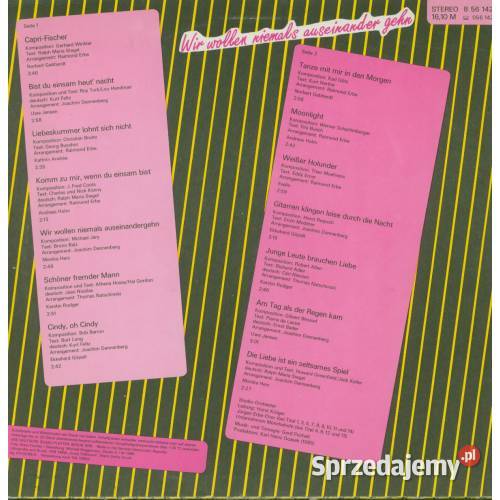 Wir wollen niemals auseinandergehn LP Vinyl