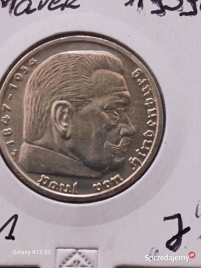 5 Marek Niemcy 1939 r Paul von Hindenburg men J Konin sprzedam