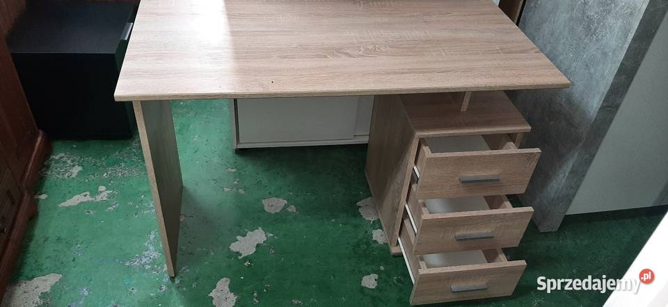 Biurko z trzema szufladami sprzedam