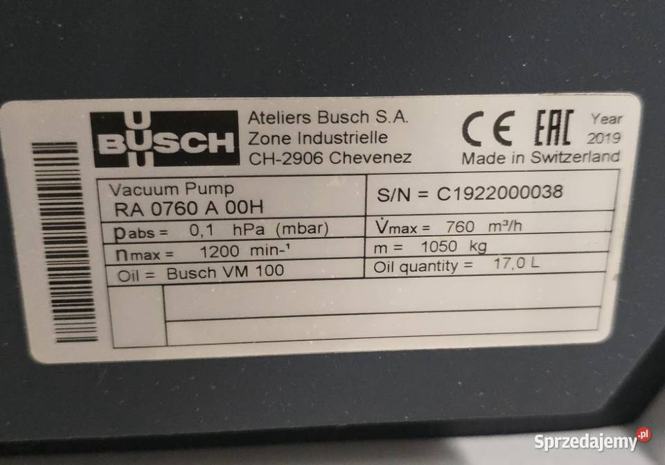 R5 RA 0840 A PLUS Rotacyjna łopatkowa pompa Dobieszowice