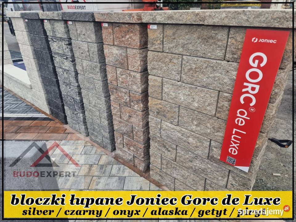 OGRODZENIE ŁUPANE bloczek betonowy łupany JONIEC Gorzyce