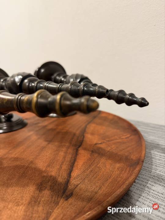 Mosiężne świeczniki lubuskie Cybinka