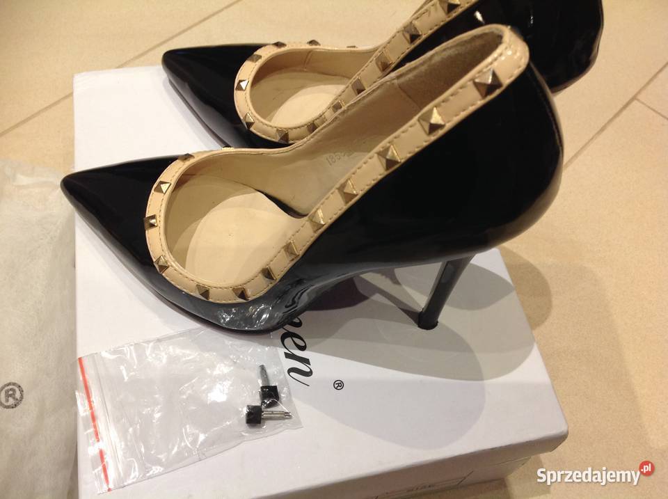 Buty Szpilki z Ćwiekami Damskie ala Chanel 36 j lubuskie Nowa Sól sprzedam