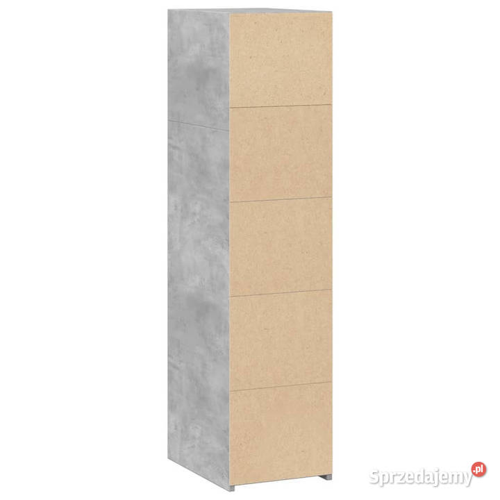 Wysoka szafka szarość betonu 30x41x124 WM846379 Warszawa