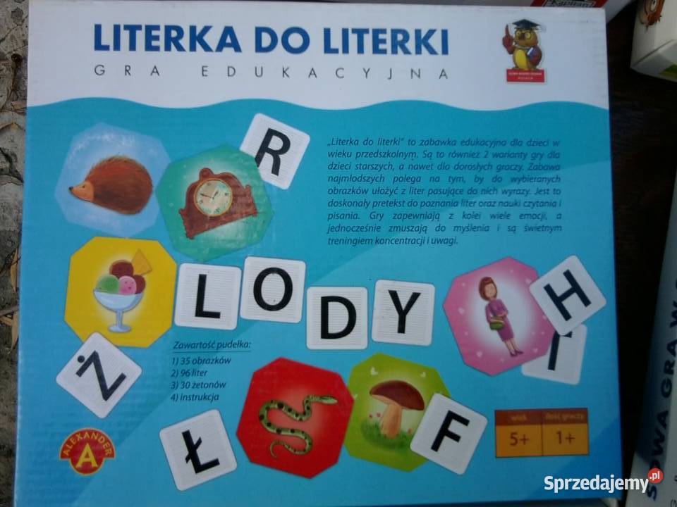 Gry planszowe edukacyjne dzieci 38 lat układamy Papier Knurów sprzedam