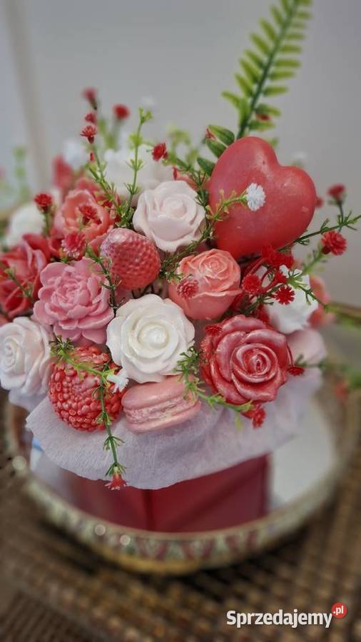 Piekny bukiet z mydła glicerynowego na prezent Warszawa