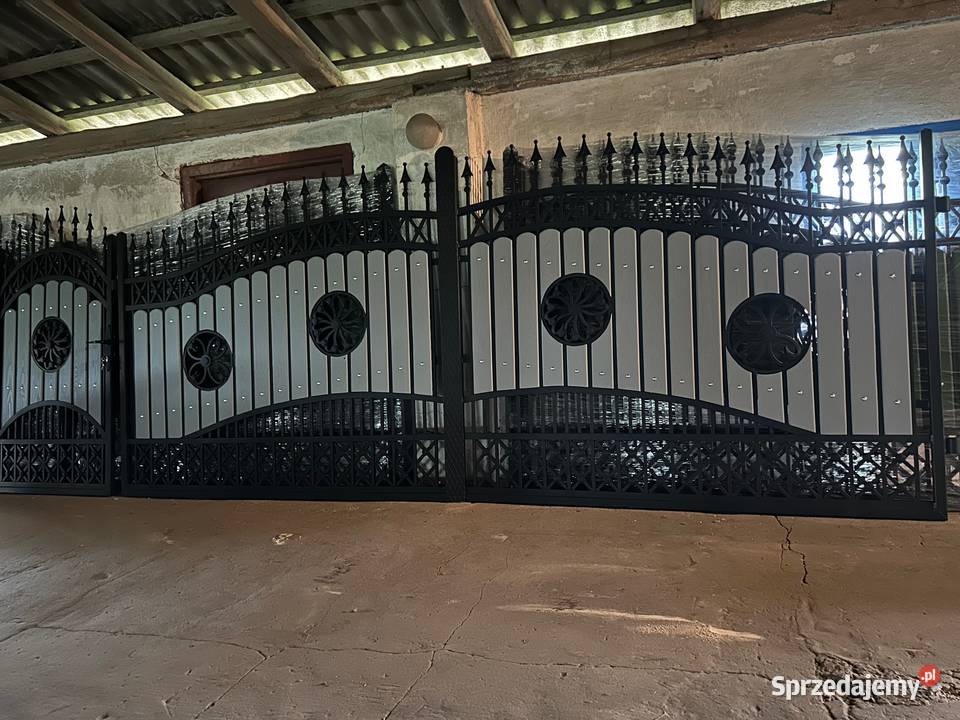 Brama Wjazdowa Dwuskrzydłowa Kuta Pręt Pełny