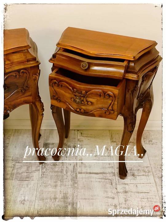 Stylowe szafki stoliki nocne brzuchatki ludwik Meble Goleniów