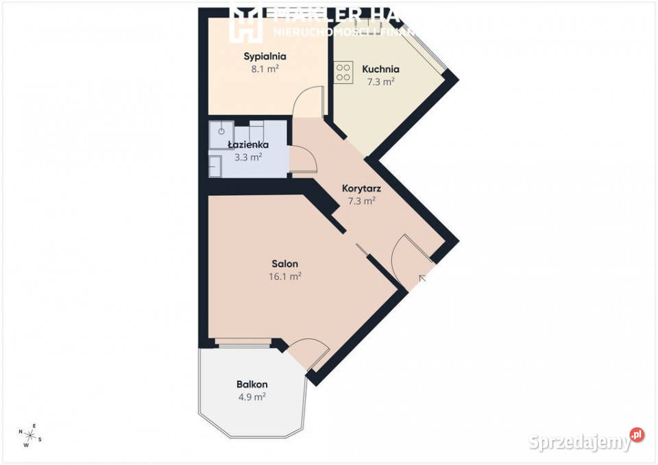 Dwupokojowe mieszkanie os Baranki wielka płyta Sprzedaż Ełk