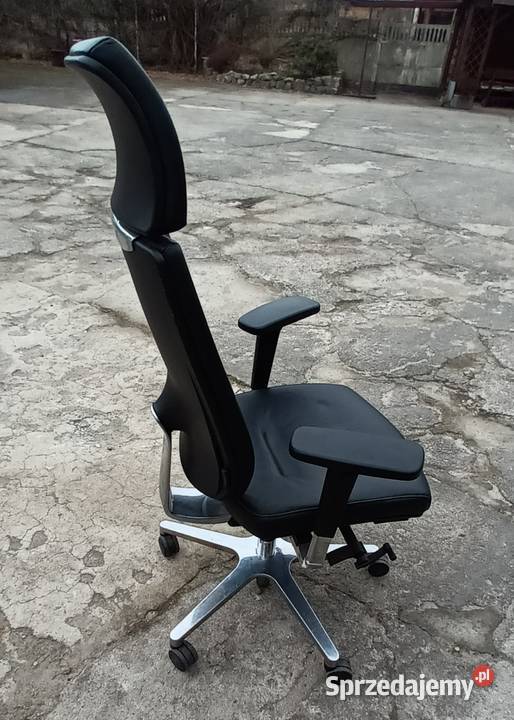 Fotel Gabinetowy czarny stan FAKTURA VAT Bez Wrocław