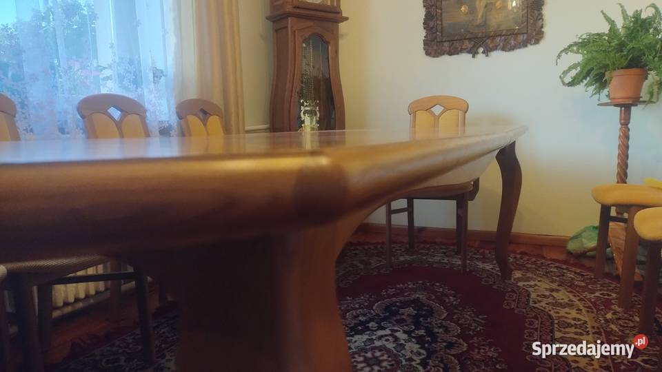 Stół drewniany rozkładany 296 396 x 110 podkarpackie Giedlarowa
