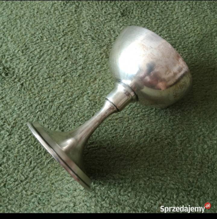 Art Krupp Berndorf masywny kielich srebrzony Antyki Katowice