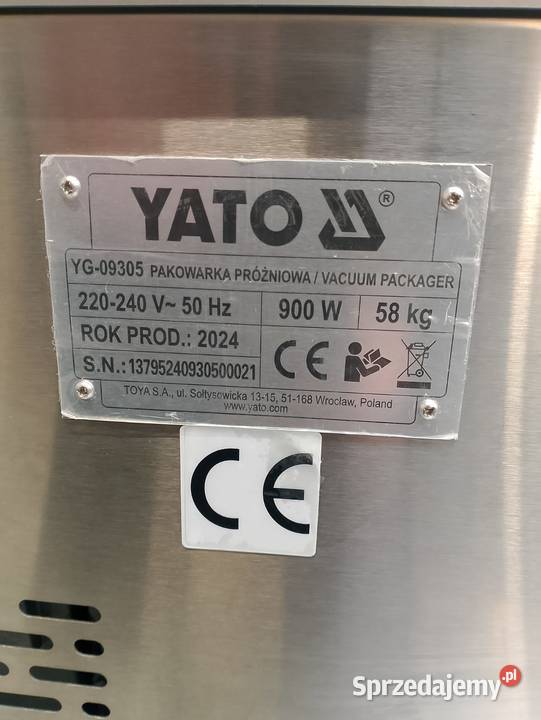 YG09305 PAKOWARKA PRÓŻNIOWAKOMOROWA 350MM Wrocław