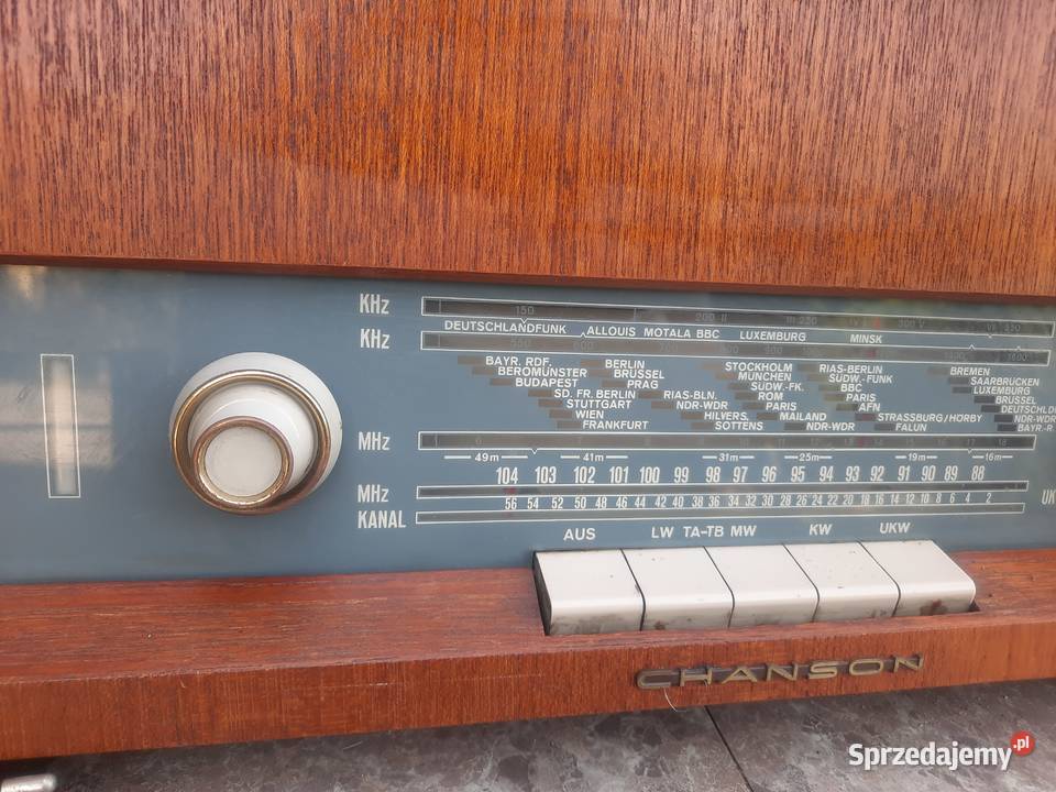 Stare radio radioodbiornik Graetz Chanson lata Tczew