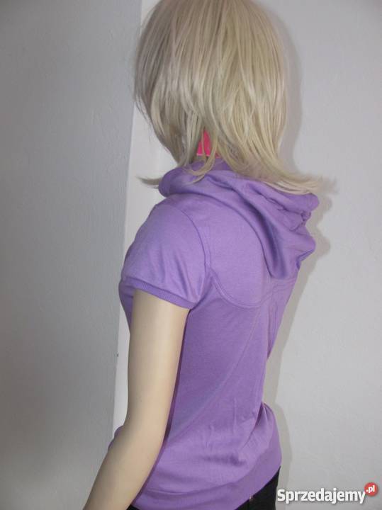 Bluza fitness z kapturem fioletowa LAGEAR Zamość