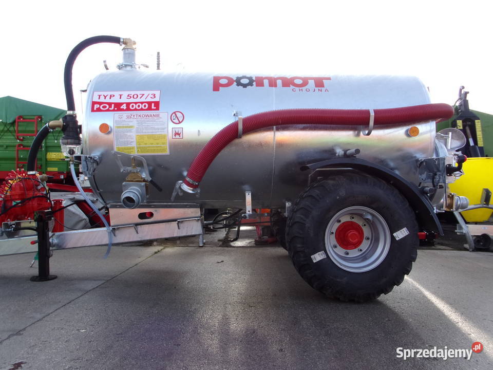 Wóz asenizacyjny przyczepa POMOT T5073 4000l Opoczno