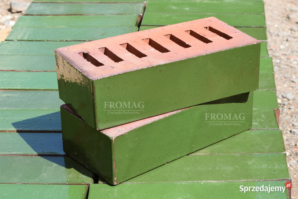 Cegła zielona klinkier renowacja zabytki Cegły klinkierowe