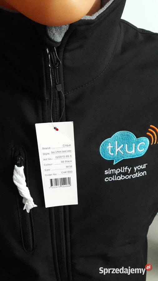 Bluza ocieplana czarna Clique nowa Wiosenna/Jesienna  Kurtki i płaszcze Głuchołazy