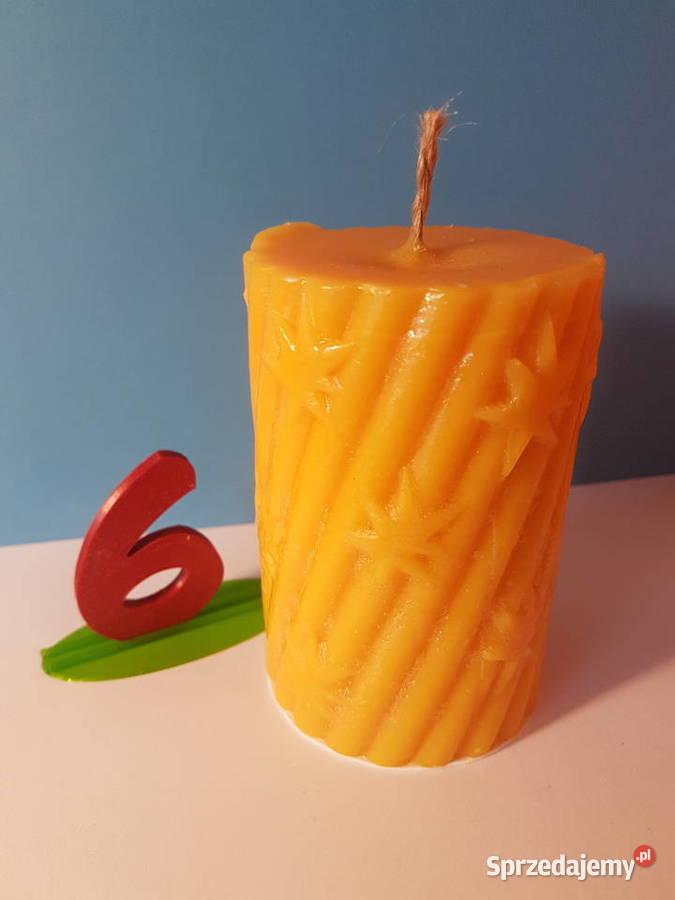 Świeca niekapiąca ze stearyny roślinnej o dużym Pabianice