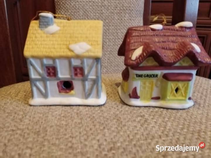 Dwie Zawieszki Domki Dzwonki Magia Świąt Wałbrzych