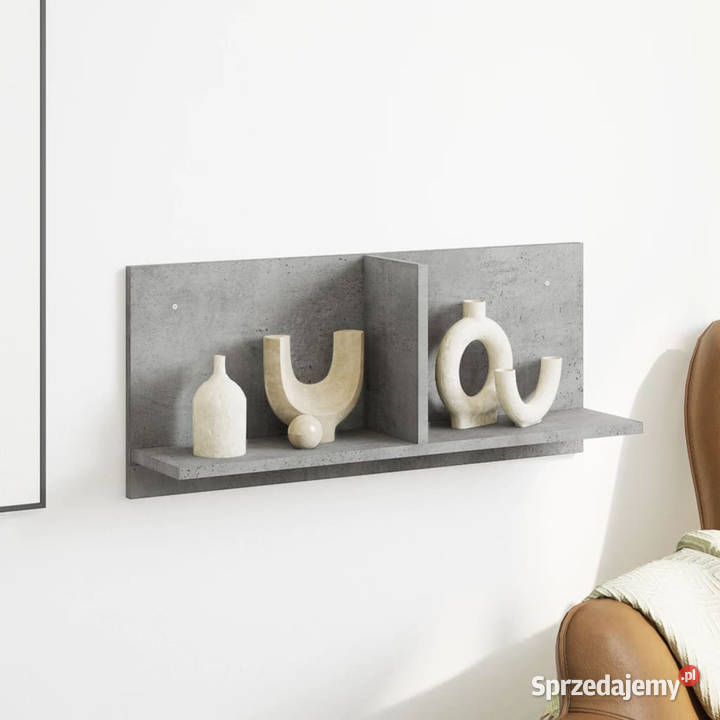 Półka ścienna 70x165x30 szarość betonu WM854853 sprzedam