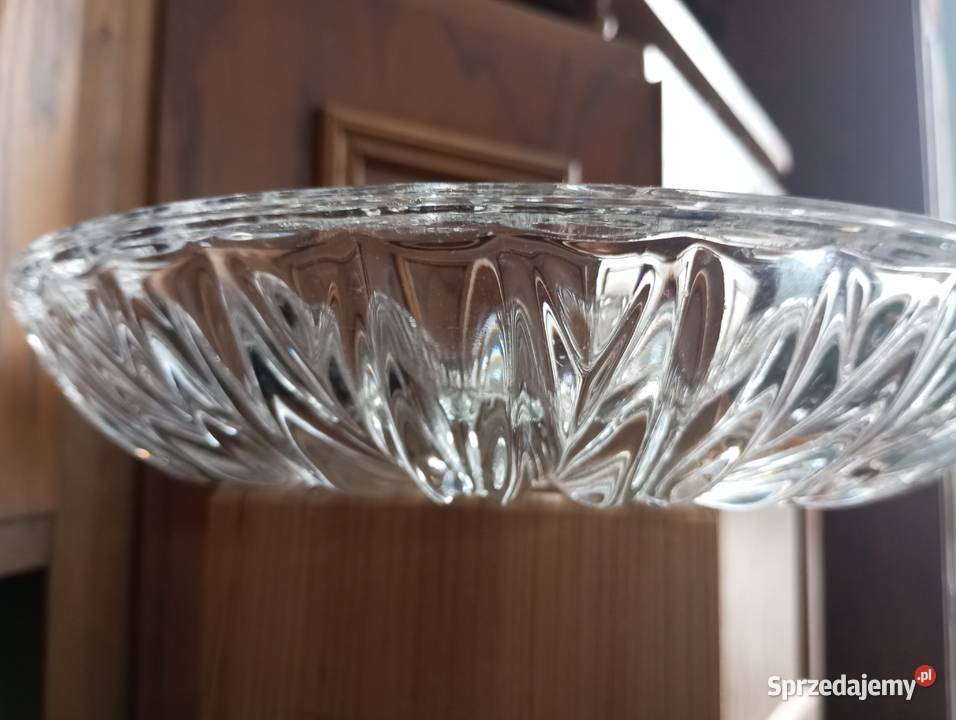 Patera talerz półmisek szkło grube 2 sztuki lubelskie