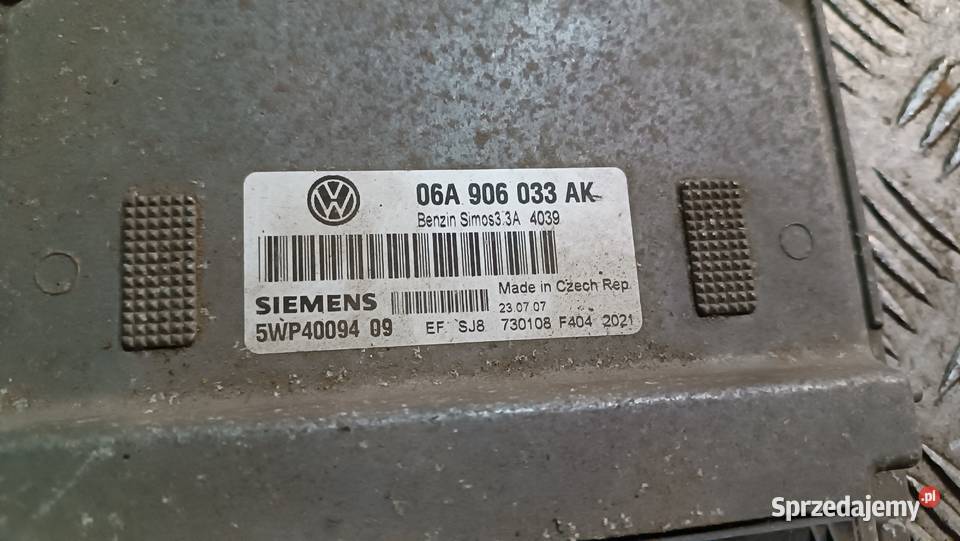 06A906033AK 5WP40094 Komputer sterownik VW Radłów
