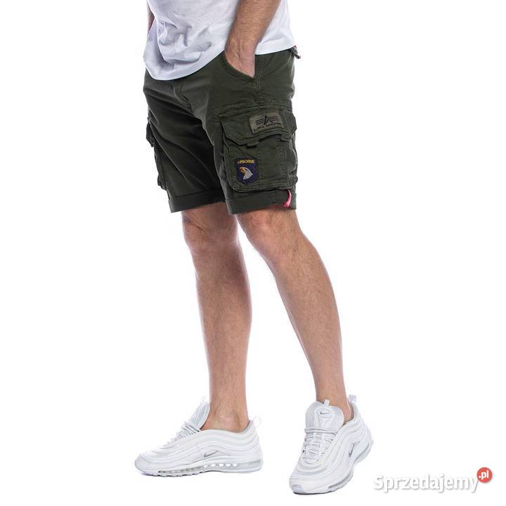 ALPHA INDUSTRIES krótkie szorty CREW PATCH dark Rozmiar XL Warszawa