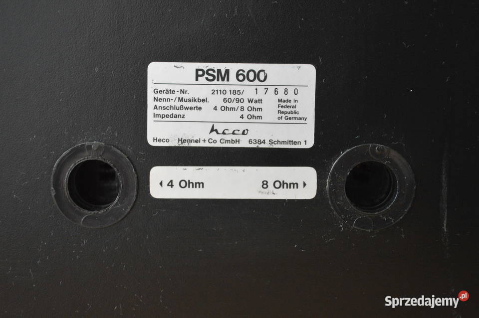 Piękne HECO PSM600 Dynamika i Szczegółowość podkarpackie Haczów