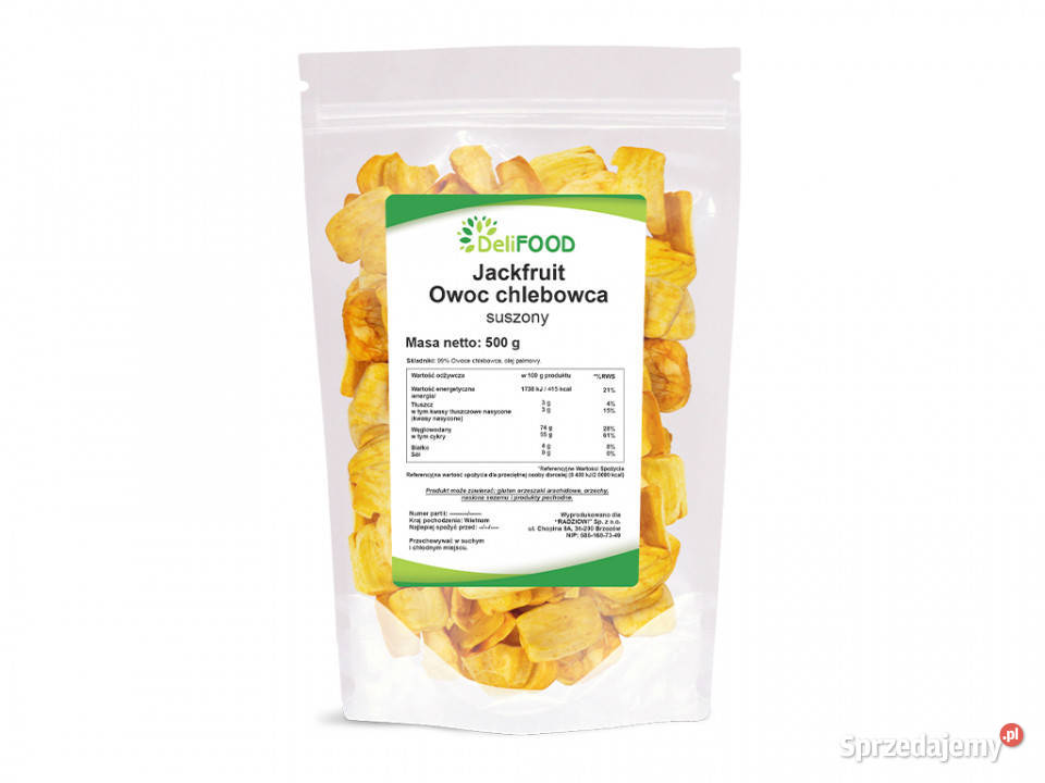 Jackfruit owoc chlebowca 500g Brzozów