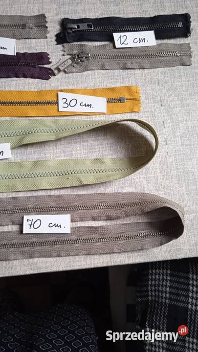 Zamki suwaki ubraniowe 7 15 nici mulina kordonek Pozostałe Kraków