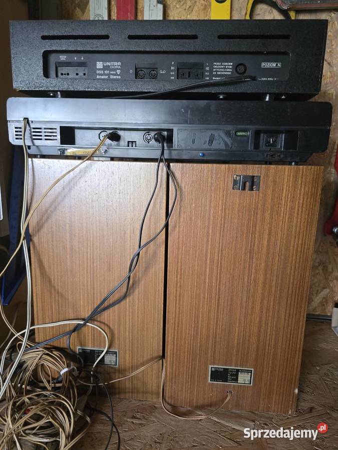 Unitra Grundig głośniki zegar