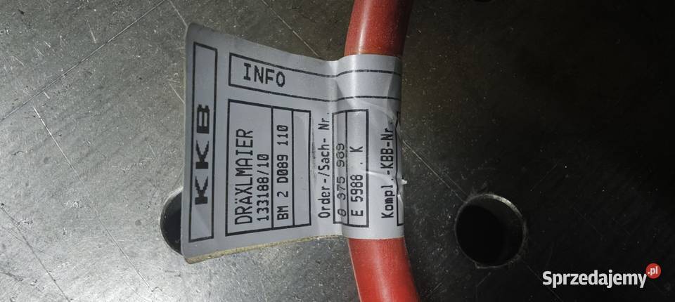 Przewód plus klema zasilająca plusowa BMW E46 Limanowa