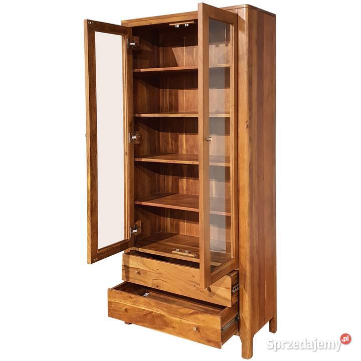 Drewniana przeszklona witryna 90 MILANO z
