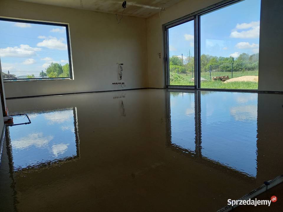 Wylewki anhydrytowe Knauf płynny styropian pod Łask