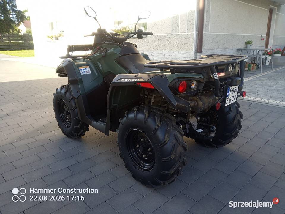 Can am Outlander 650 4x4 Idealny Stan 2023 Brzozów
