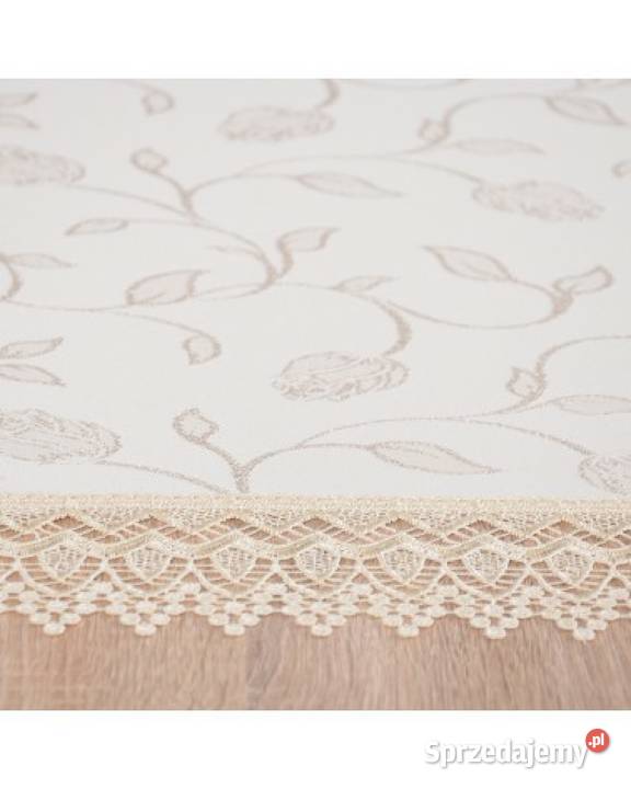 Obrus z gipiurą okrągly średnica 100 Warszawa sprzedam