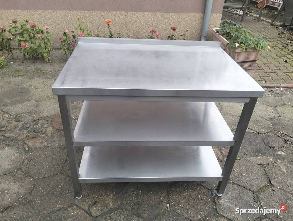 Stół gastrnomiczny z 2ma półkami 105x70x85 Słupia Kapitulna