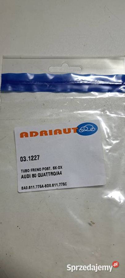 Przewód hamulcowy elastyczny 8A0611775A AUDI 80 Luzino